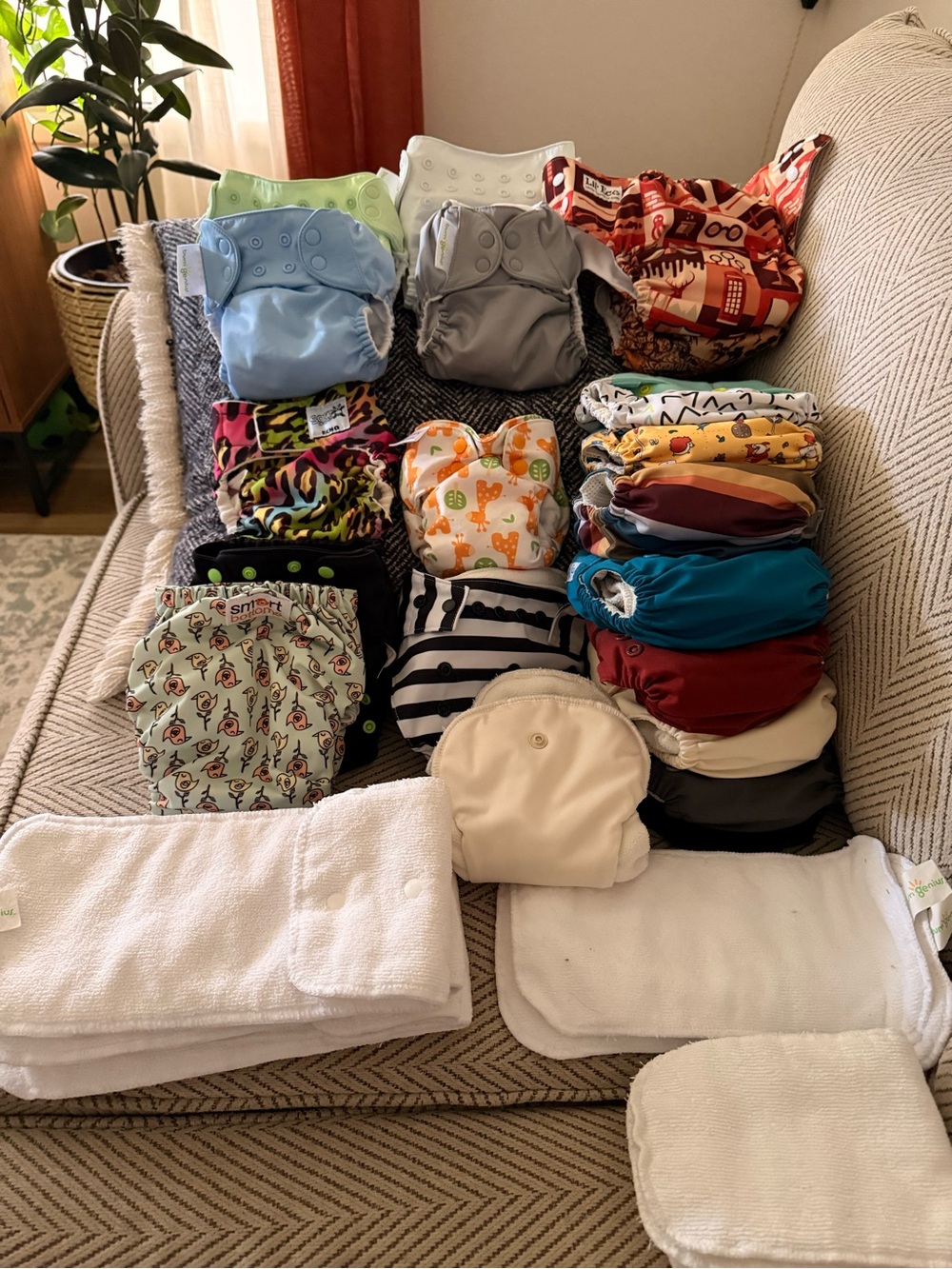 Lot of Assorted Premium Cloth Diapers - EUC